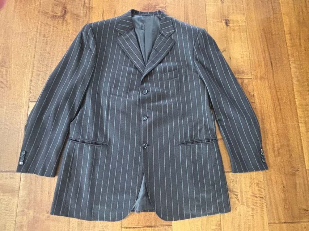 Pal Zileri Sartoriale 100% Cashmere Pinstripe Blazer